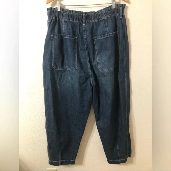 Free People Sawyer Super High Rise Jeans Size L - Picture 3 of 11